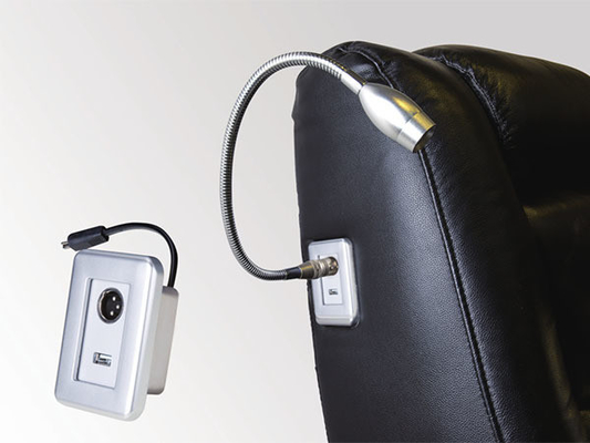 DC5V2A Input USB Flexible LED Reading Light for Bed Side Desktop and Sofa Armrests