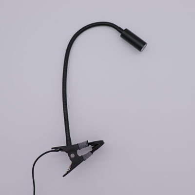Office Plastic Shade Flexible Gooseneck Led Clamp on Reading Light with Switch Control